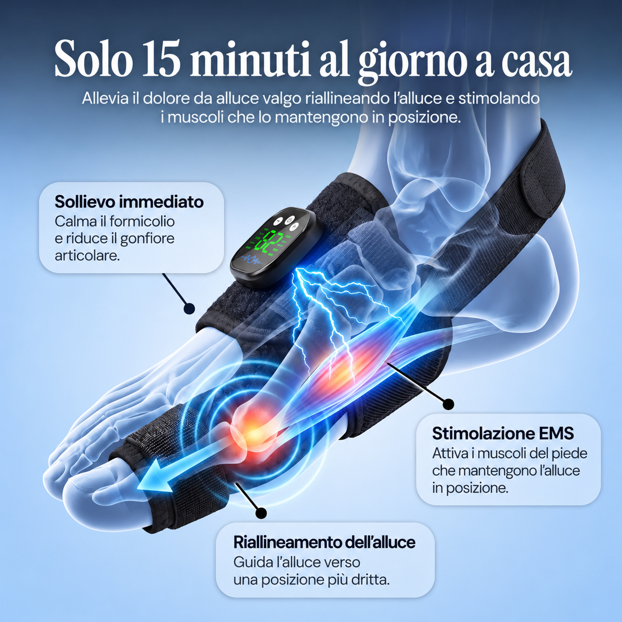 Sollieva™ | Correttore EMS per Alluce Valgo