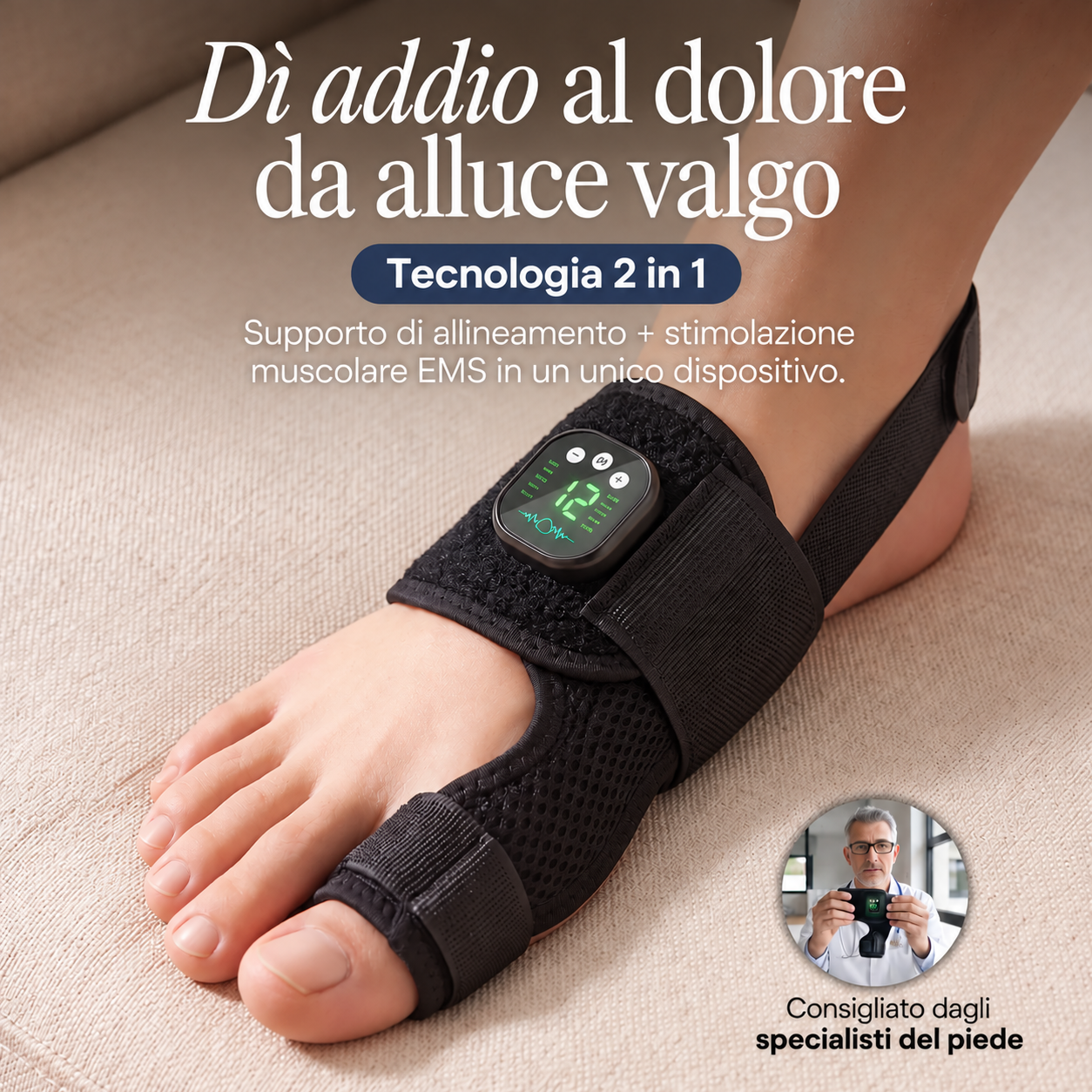 Sollieva™ | Correttore EMS per Alluce Valgo